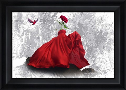 Framed Love and Rose 2A Print