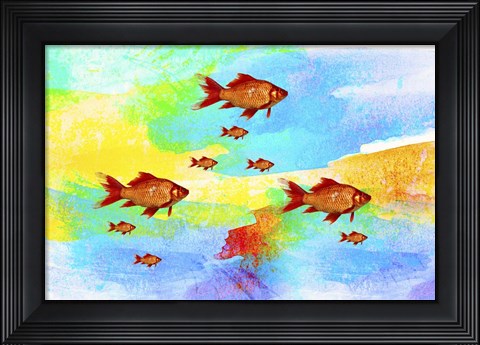 Framed Red Fish M3 Print