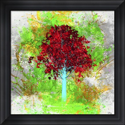 Framed Red Tree M3 Print