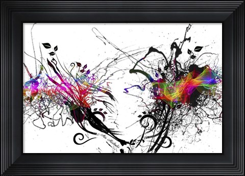 Framed Color Explosion A7 Print