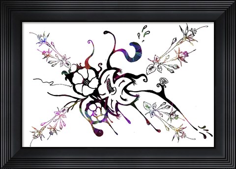 Framed Flower Design K5 Print