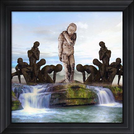 Framed Mother Nature and People Print