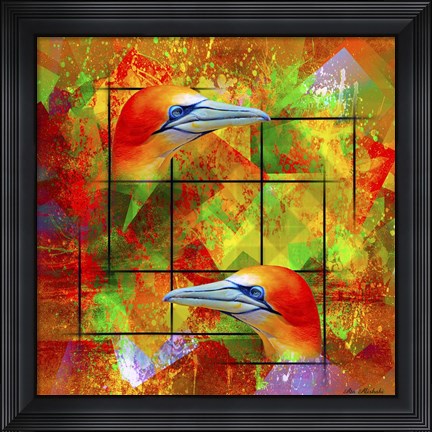 Framed Twin Bird SEP Print