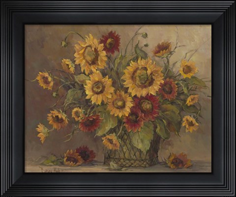 Framed Sunflower Bouquet Print