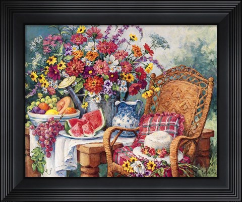 Framed Summers Picnic Print