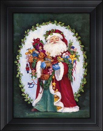 Framed Jolly Saint Nick Print