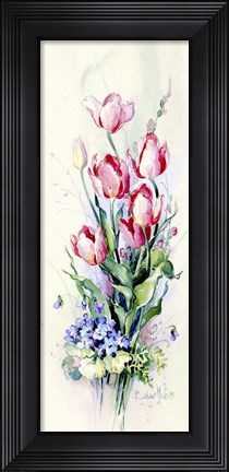 Framed Pink Tulips Print
