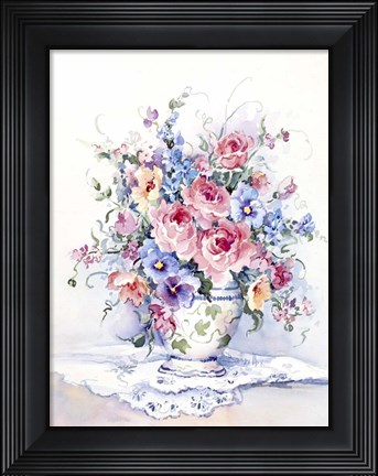 Framed Spring Bouquet II Print