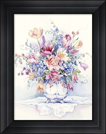 Framed Spring Bouquet III Print