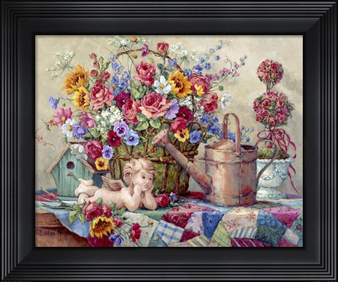 Framed Romantic Repose Print