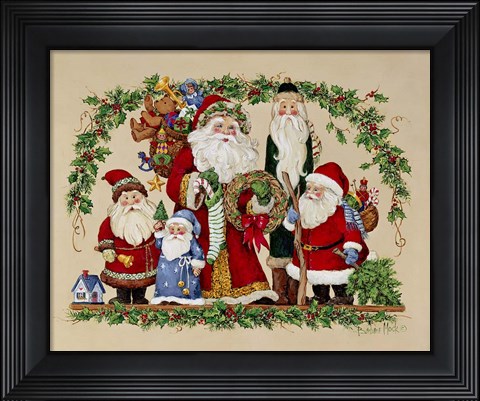 Framed Santa Collection Print