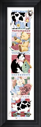 Framed I love Country Print