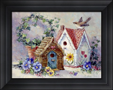 Framed Birdhouse Collection 1 Print