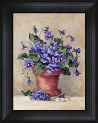 Framed Viola Pot Print