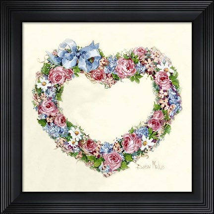 Framed Love&#39;s Wreath Print