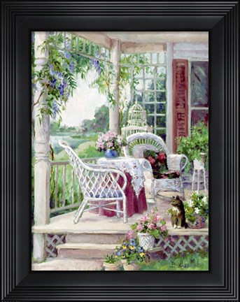 Framed Afternoon on the Veranda Print