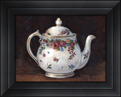 Framed Mixed Blossom Teapot Print