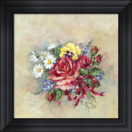 Framed Floral Bouquet Print