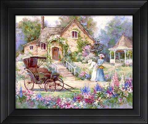 Framed Cottage Afternoon Print