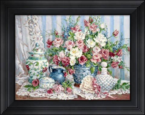 Framed Roses and Romance Print