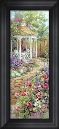 Framed Victorian Gazebo Print