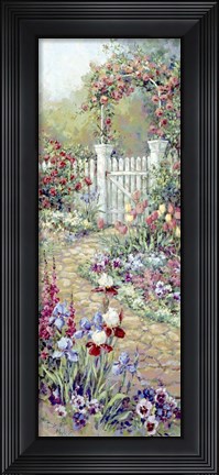 Framed Rose Trellis Print