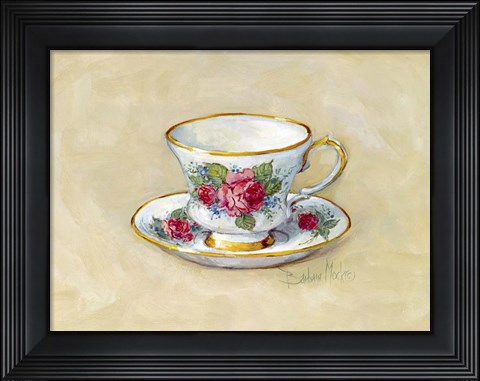Framed Rose Teacup Print