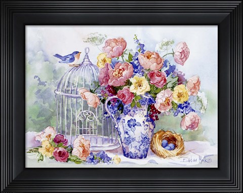 Framed Blue Bird Sonata Print