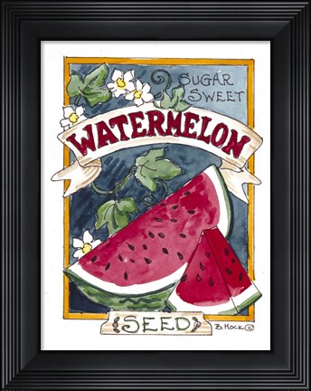 Framed Sugar Sweet Watermelon Print