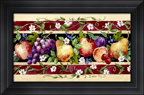 Framed Fruit Border Print