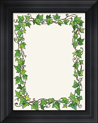Framed Ivy Border Print