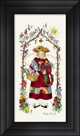 Framed Love Grows Print