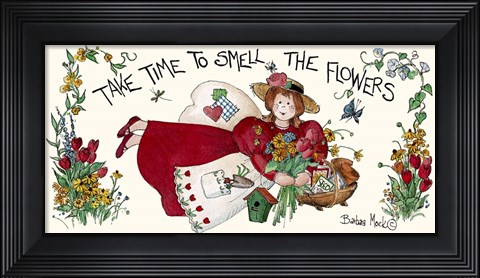 Framed Take Time Print