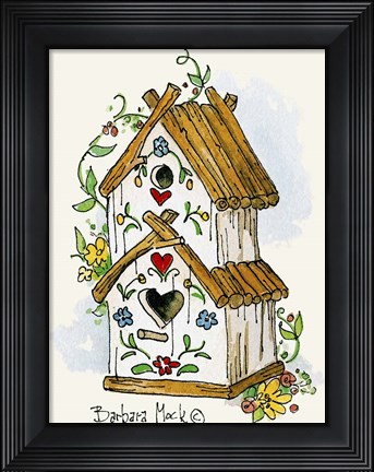Framed Dutch Flower Inn Print