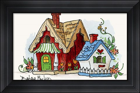 Framed Swiss Chalet Print