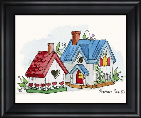 Framed Ivy Towers Print