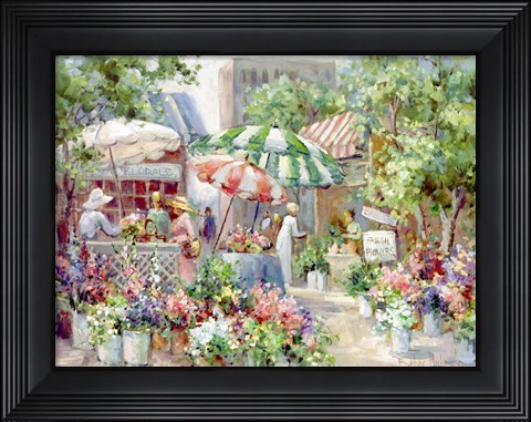 Framed Flower Market Print
