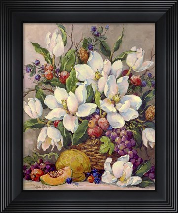 Framed Fruit and Magnolias Print