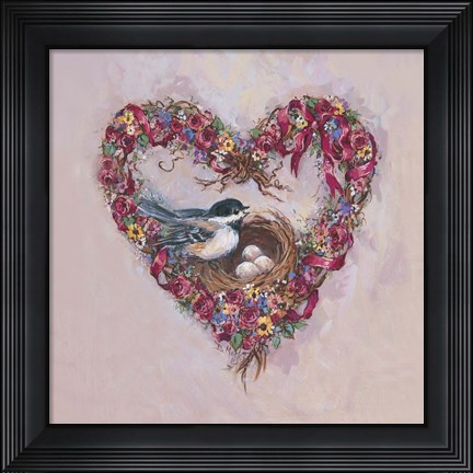 Framed Chick-A-Dees Four Print