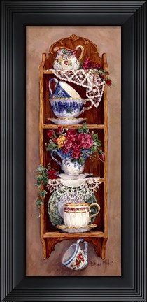 Framed Roses and Lace Print