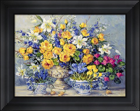 Framed From Gabrielle's Garden Print