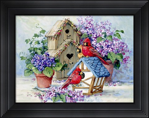 Framed Cardinal&#39;s Home Print