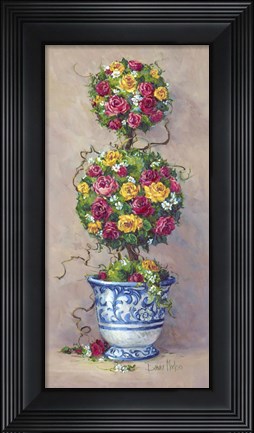 Framed Duet in Blue I Print