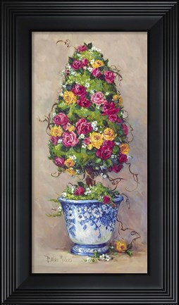 Framed Duet in Blue II Print