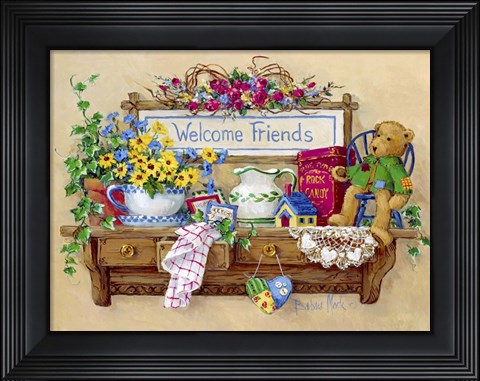 Framed Welcome Friends Print