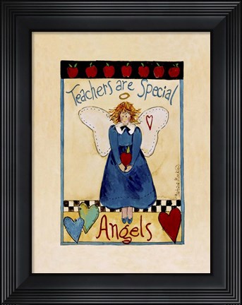 Framed Apple Angel Print