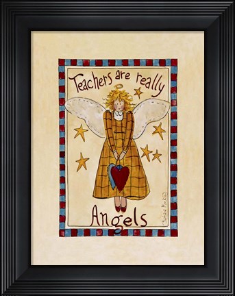 Framed Teaching Angel Print