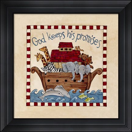Framed God Keeps his Promises Print