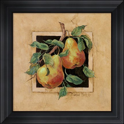 Framed Pear Square Print