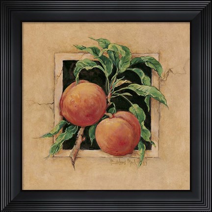 Framed Peach Square Print